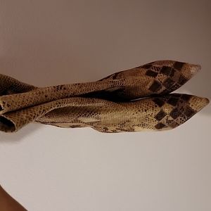 Man Made Snake Style Pull Up Boots ( Read Description)